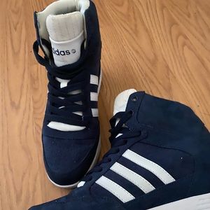Woman ankle booties Adidas navy blue